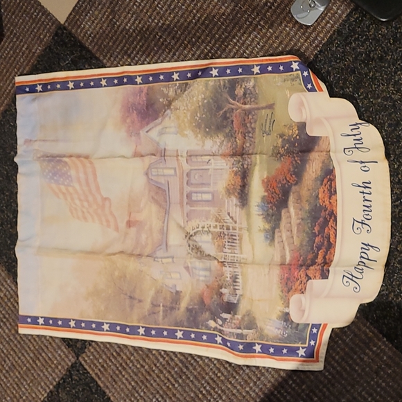 2022 Thomas Kinkade Christmas Village Thomas Kinkade Holiday Thomas Kinkade Happy Fourth Of July Flag
